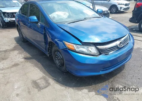 2012 Honda Civic Lx from USA, damaged, VIN 19XFB2E5XCE035709